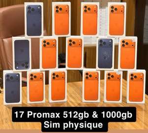 iPhone 17 Pro Max 512 Go et 1 To