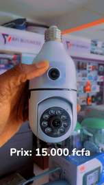 Ampoule avec caméra de sécurité WiFi - 360 degrés