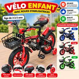 Vélo Enfant –12 Pouces 3 a 5 ans