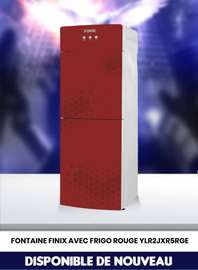 Fontaine eau avec frigo Finix rouge