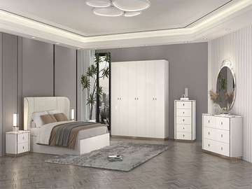CHAMBRE A COUCHER K256# PORTES BATTANTES