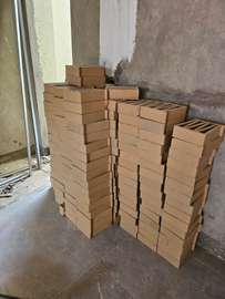 Briques terre cuite lot grand chantier ton naturel