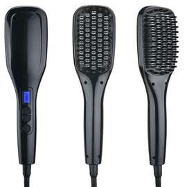 Brosse lissante électrique noire écran digital rapide