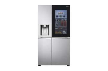 Réfrigérateur Americain LG, porte vitrée InstaView 601L inox