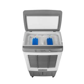 Climatiseur mobile blanc gris avec roulettes