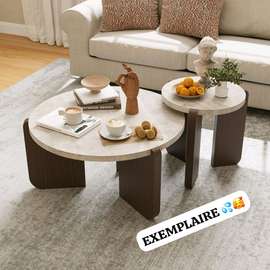 Table basse 2pcs Gad