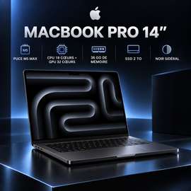 Mac Book Pro M5 Max 14 Pouces ssd 2 Tera Ram 36 Gb