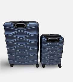 Set de deux valises TRAVELER'S CHOICE en coque bleue.