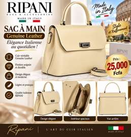 Sac à main en cuir Genuine Leather fabriqué en Italie