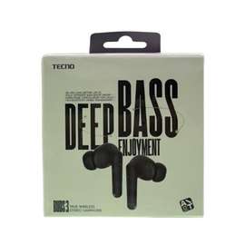 Tecno Buds 3 écouteurs sans fil deep bass noir
