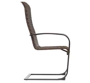 Set de six fauteuils de jardin en rotin synthétique