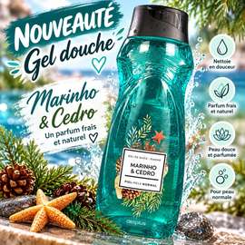Deliplus Gel Douche Marinho & Cedro Peau Normale 400ml