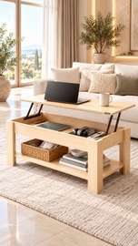 TABLE BASSE RELEVABLE AVEC 2TIROIRS ET aussi SANS TIROIRS