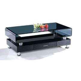 Table Basse pour TV - Forme Carrée - Vitrée