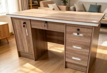 Bureau avec rangements sécurisés
