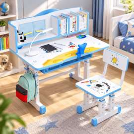 Bureau enfant avec chaise et rangement intégré