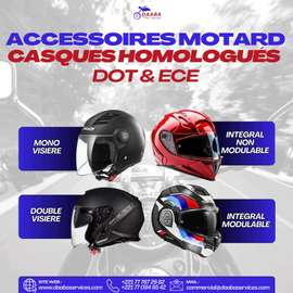 Casques moto homologués
