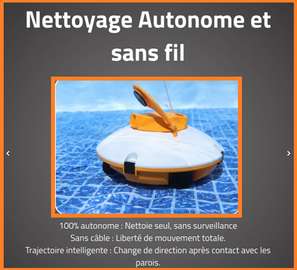ROBOTS AUTONOMES POUR PISCINES JUSQU' A 15 M2