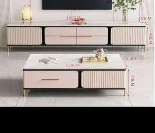 Ensemble table TV et table basse