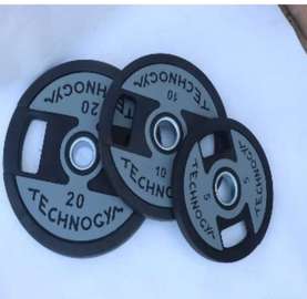 Technogym disques musculation 20-10-5 kg caoutchouc