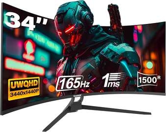 Gawfolk 34 Inch Ultrawide Curved Gaming Monitor