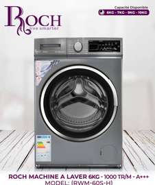 MACHINE A LAVER ROCH 6KG A+++ GRIS RMW60SH + BOUILLOIRE