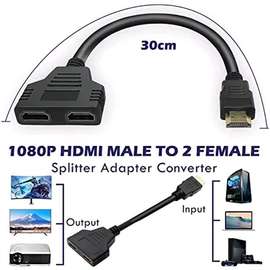 Câble hdmi 1x2 répartiteur hdmi 1 entrée  2 sorties