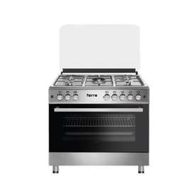 CUISINIERE 5FEUX FERRE 90X60 INOX F9P5062