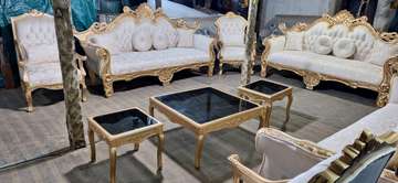 salon louis14 blanc dore