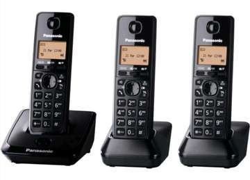 Téléphone fixe portatif sans fil Panasonic & 3 combinés