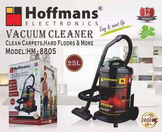 Aspirateur 25l Hoffmans noir rouge