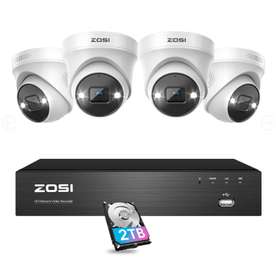 Système de caméra POE 5MegaPixel + NVR 4K  + disque dure