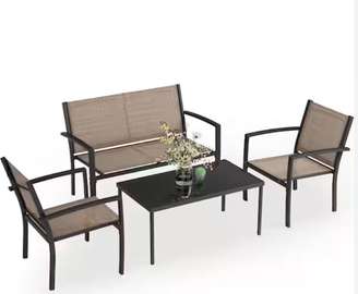 Salon de jardin 4 places + table
