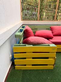 Meuble de jardin en palettes