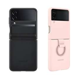 Coque Samsung Galaxy Z Flip 4 en Cuir & Silicone
