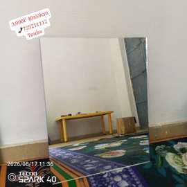 Miroir simple mural avec colle
