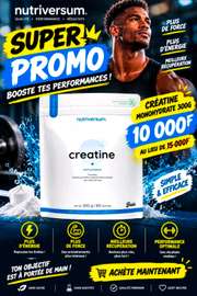 Créatine monohydrate 300g en promo