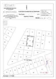 Terrain nu de 1000 m² vente devant notaire