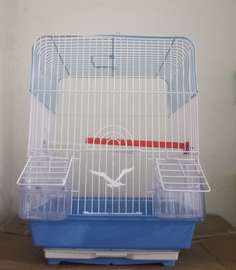 Cage  oiseaux en métal et plastique pour les oiseaux