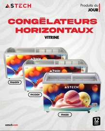 Congélateur horizontal vitrine Astech FH500V  12 mois