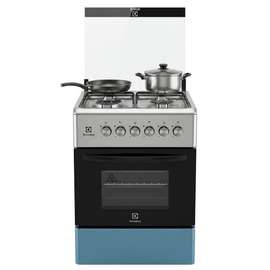 CUISINIERE 4FEUX TECNOLUX 50X55 INOX TEC50CS