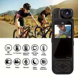 Caméra corporelle vidéo 2K Ultra HD ecran lcd