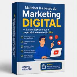 Marius Melagne ebook marketing digital débutant 48h