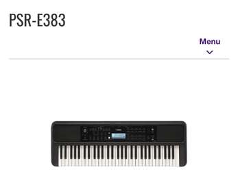 Piano Yamaha psr-e383