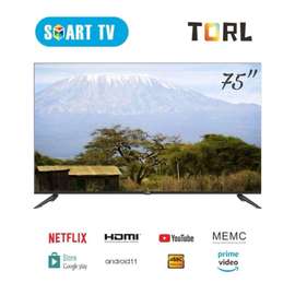 Tv 75 pouce torl smart tv 4k