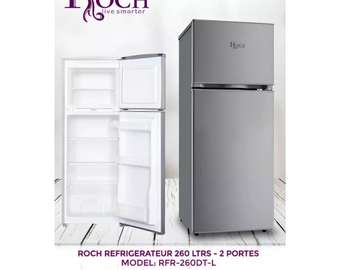 REFRIGERATEUR 260LITRES ROCH 2PORTES GRIS RFR260DTL