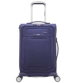 Set de deux valises SAMSONITE en tissu bleu