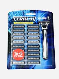 Ferrum rasoir flexible + 21 lames pour rasage précis