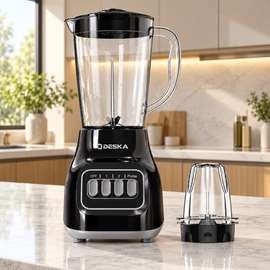 MIXEUR DESKA 1LITRE ELECTRIQUE 2EN1 NOIR MIX2033XB