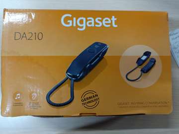 Gigaset DA210 téléphone filaire noir stable